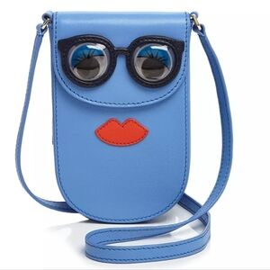 Tory Burch Mini Novelty Smartphone Crossbody Bag In Blue Dusk